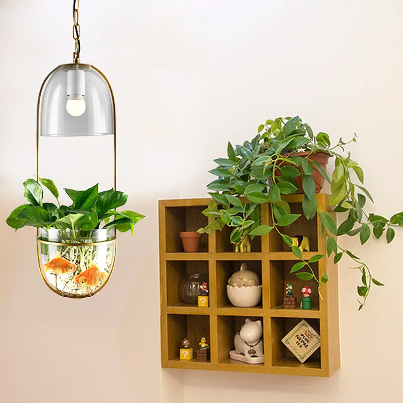 

Pastoral Pendant Light American Style Modern Living Plant Flowerpot Planter lamp Restaurant Creative Cafe hotel decor