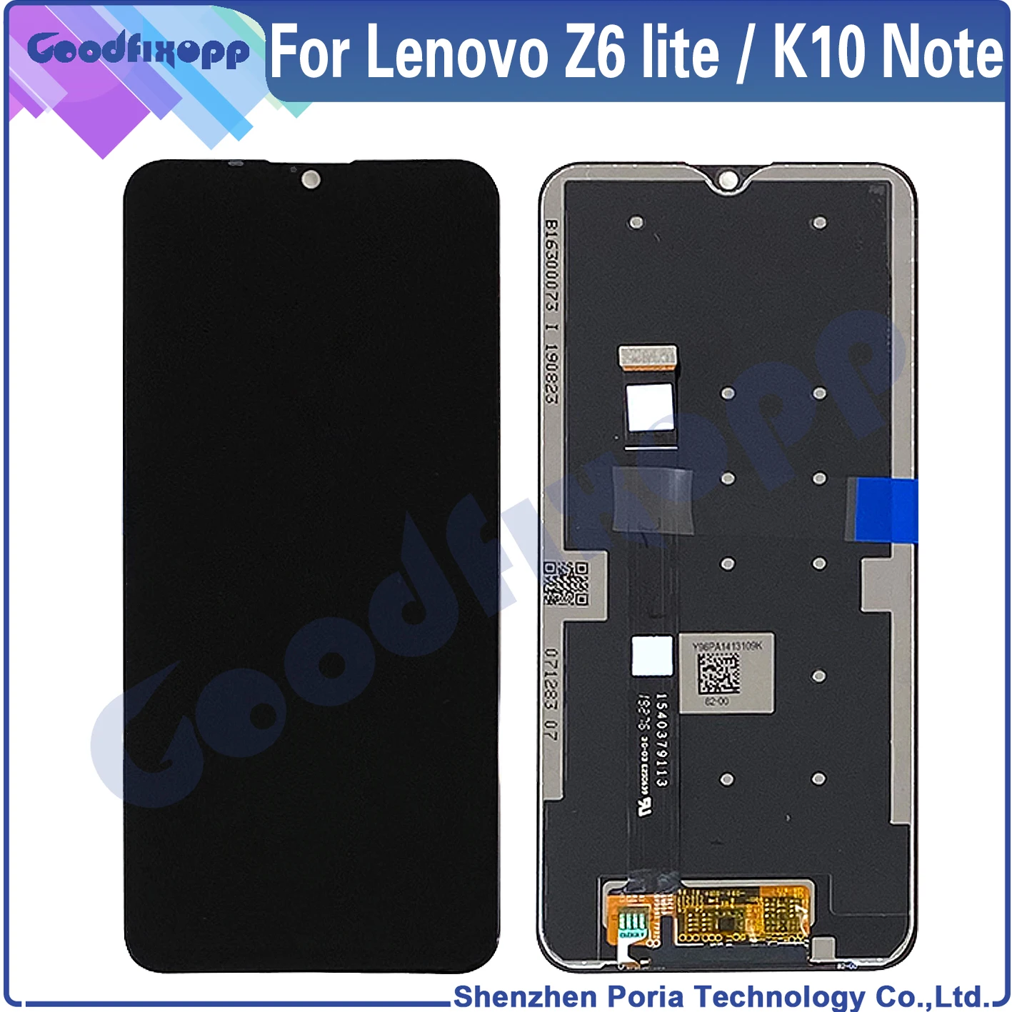 

For Lenovo K10 Note Z6lite K10Note Z6 Lite L38111 Z6 Youth LCD Display Touch Screen Digitizer Assembly Repair Parts Replacement