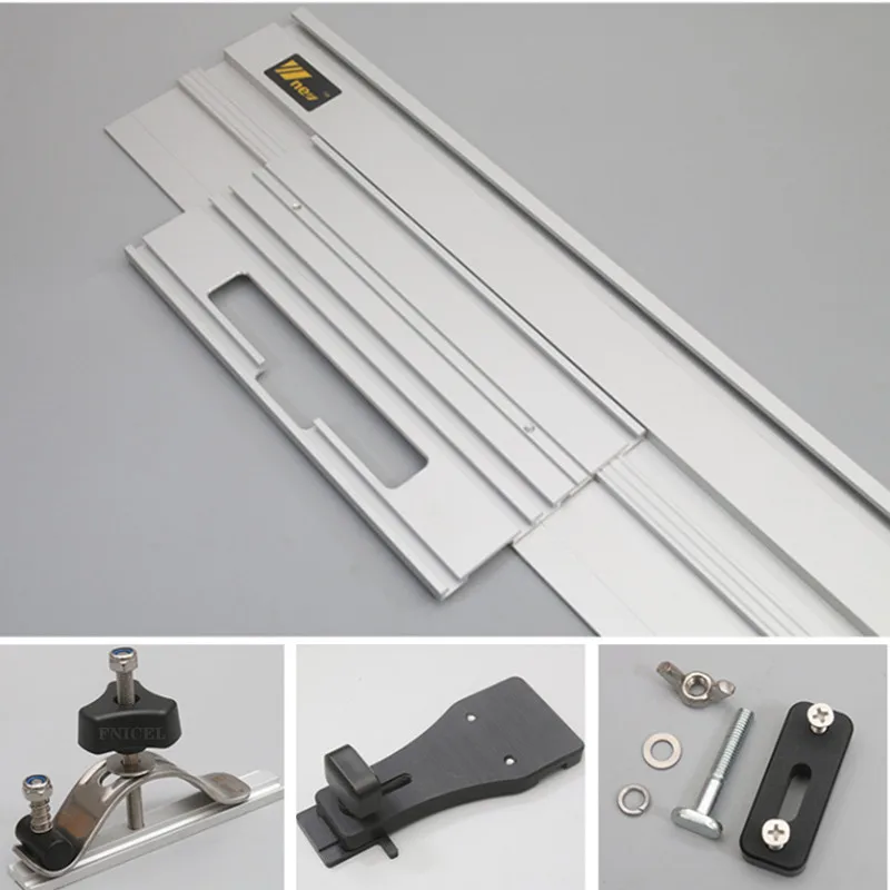 1.4M Circular Saw Guide Rail Set Track Saws Aluminum Guided Rails 2 Clamps Tracksaw Tools