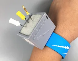 Dental Endo Wrist Files Organizer Cleaning Path RT File Flexible Bracelet Ruler 1Holder 3Sponge Ring