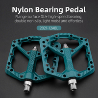 ROCKBROS Cycling Bike Bicycle Pedals Ultralight Seal Bearings Nylon Molybdenum Pedals Durable Widen Area Bike MTB Bicycle Part