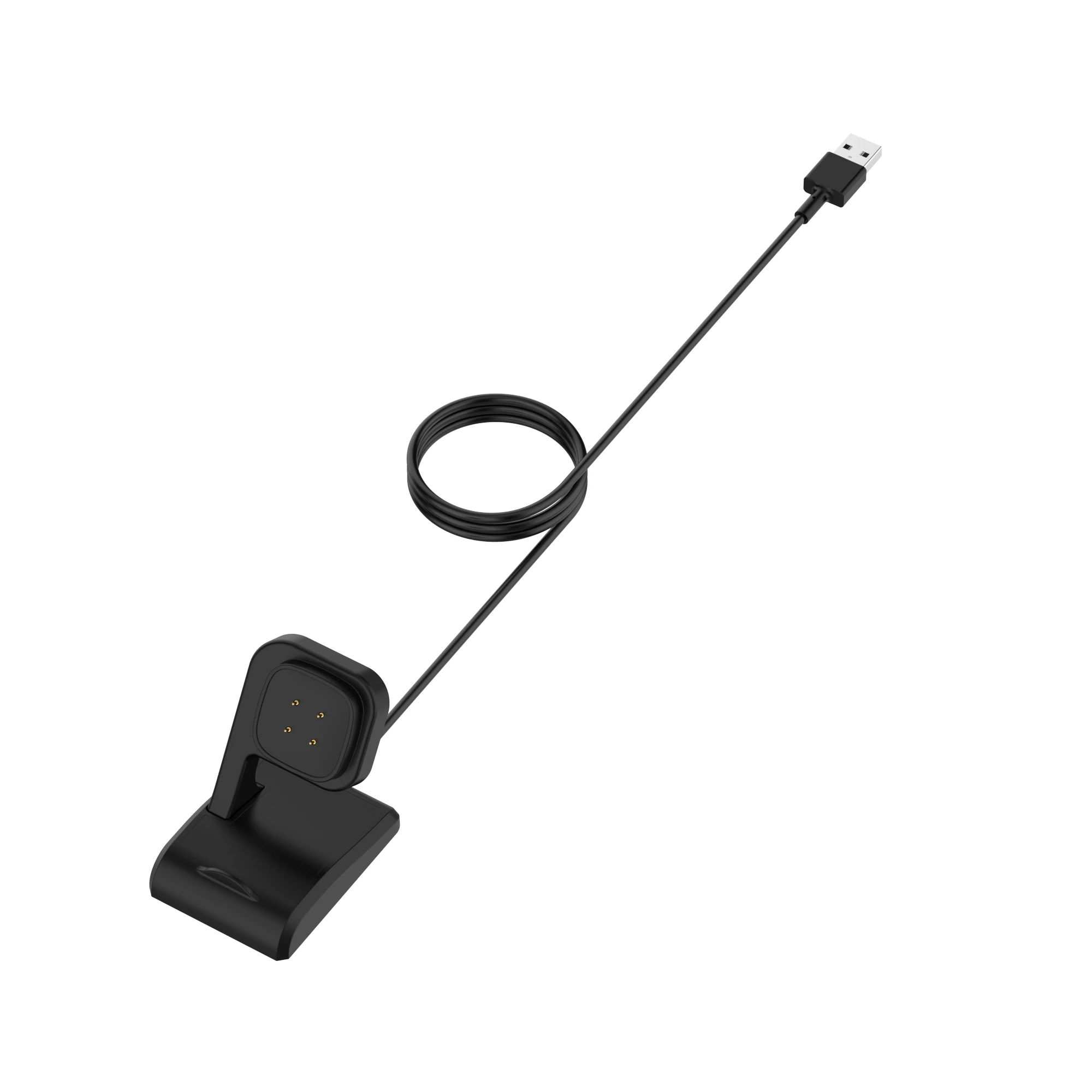 FIFATA USB Thẳng Đứng Từ Đế Sạc Không Dây Dành Cho Fitbit Versa 3/Cảm Giác Đồng Hồ Thông Minh Di Động Sạc Nhanh Cáp Sạc