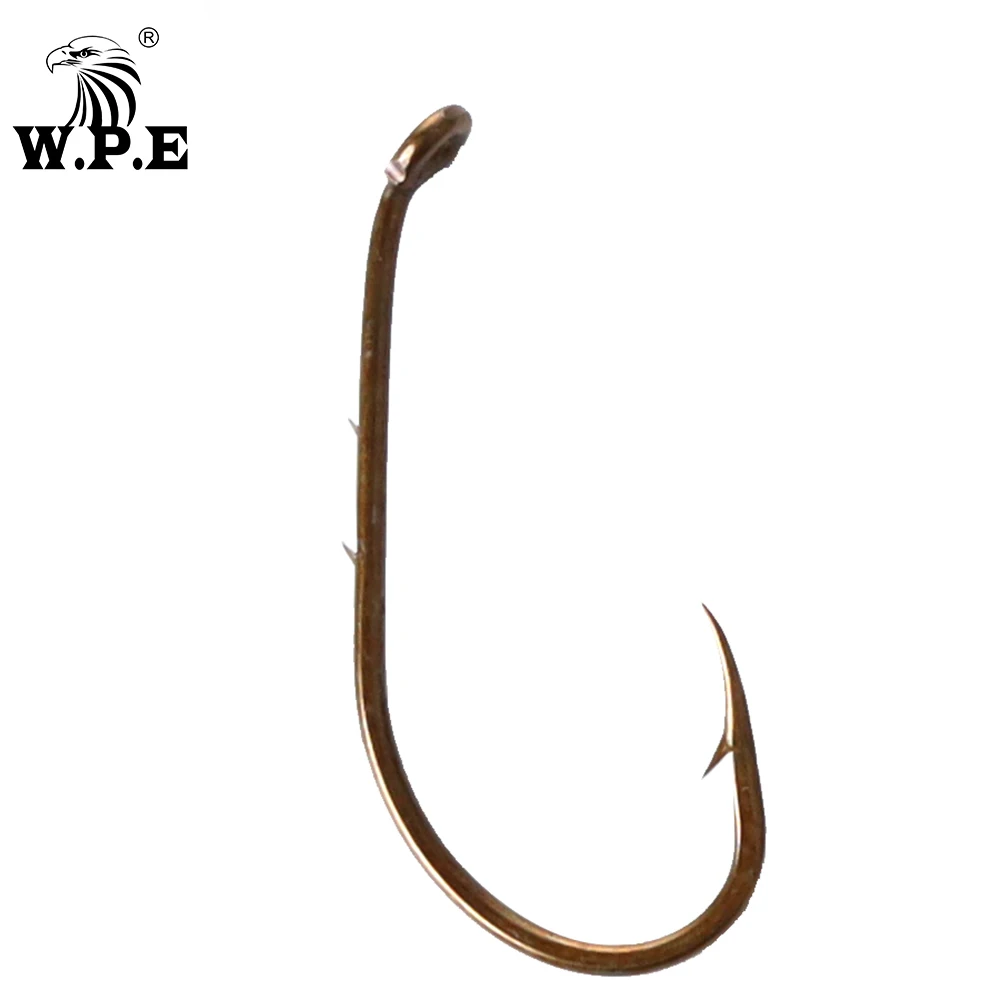 W.P.E Anzuelos Carpfishing – Acero Carbono con púas - imagen 2