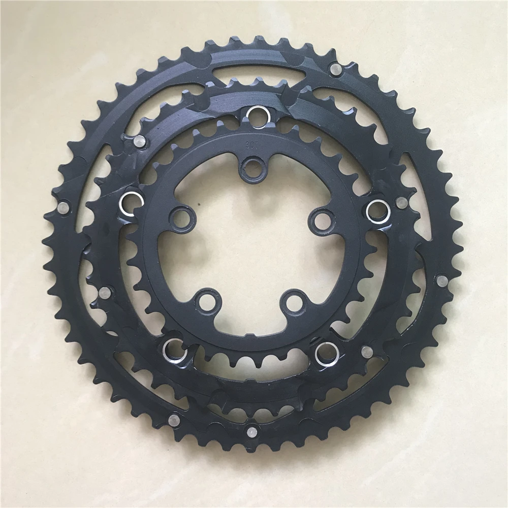 Road Bicycles 130-74 BCD Chainring 52/42/30T Triple Speed Folding Bike Chain Wheel MTB Chainwheel CNC Aluminum Alloy