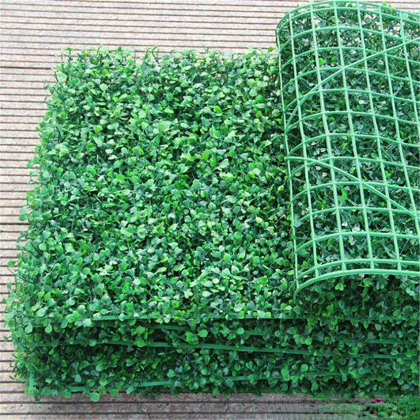 

25x25cm Plant Wall Artificial Lawn Boxwood Hedge Garden Backyard Home Decor Simulation Grass Turf Rug Lawn Outdoor Wall