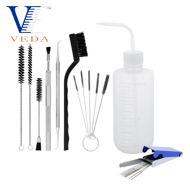 VEDA Airbrush Cleaning Kit Spray Gun Accessories with Cleaning Needle and Brush Suitable for Airbrush Cleaning