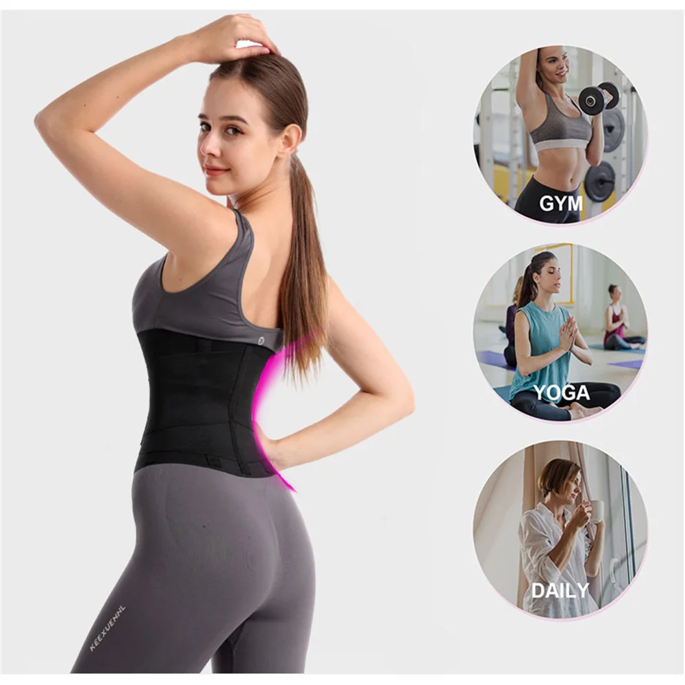MUKATU Waist Trainer Waist Corset Body Shaper Sweat Slimming Belt Modeling Strap Wraps Weight Loss Sauna Belt Waist Support