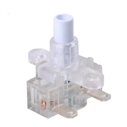 White 16A Self-Lock Push Button Switch Electric Socket Tact Switch Household Power Switch for Power Strip Outlet 24mm 250V