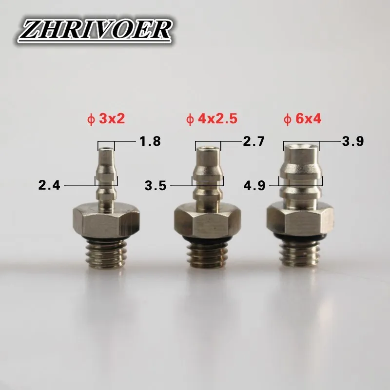 5 sztuk Mini gwint męski złącze pneumatyczne M3 M4 M5 M6-air rury 3mm 4mm 6mm prosto pneumatyczne rury powietrza do szybkiego łączenia złącze