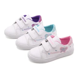 Cartoon print Kid Shoes Girls White Sport Shoes Breathable Student Children Casual Shoes 5 6 7 8 9 10 11 12 13 14Years Old Kids