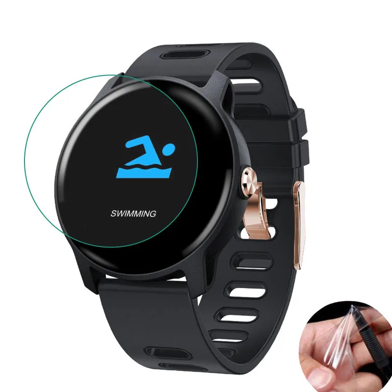 Protector de película protectora transparente suave de 3 piezas para SENBONO LEMFO S08 Smart Watch funda protectora de pantalla (no vidrio)