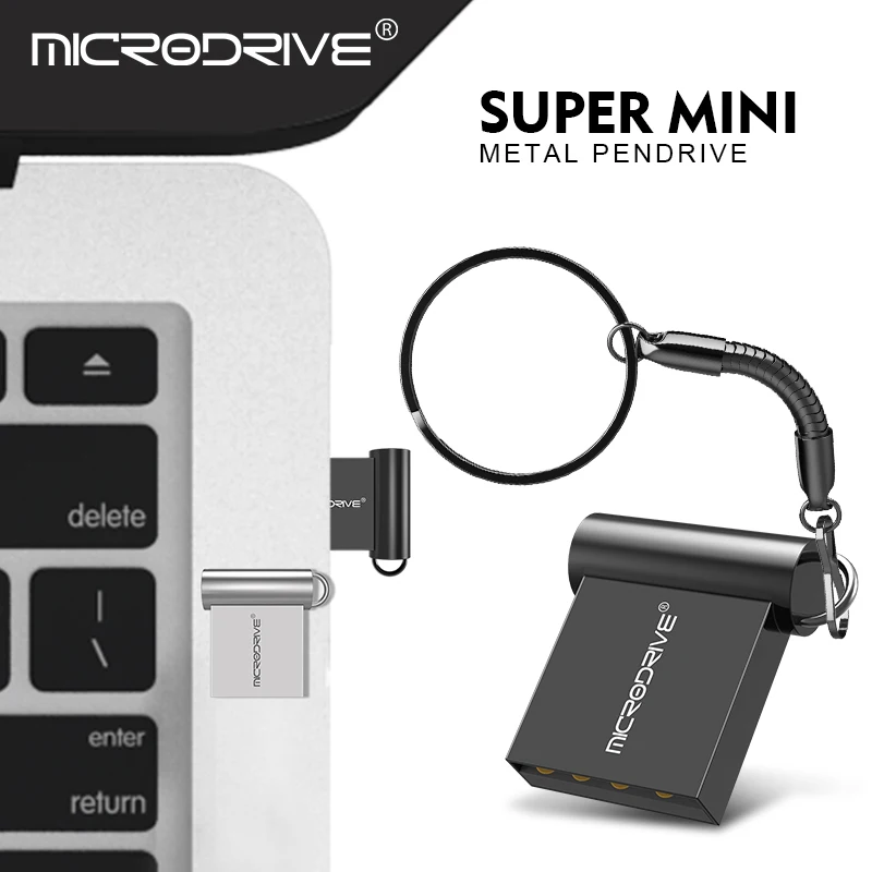 Mini unidad Flash USB 2,0, Pendrive de 64GB, 32GB, 16G, 8G, 4G, con llavero, disco U de 128GB, regalos creativos