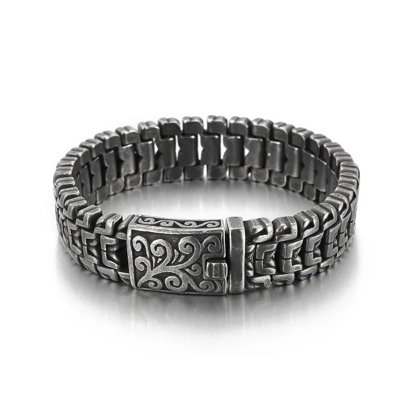 Fongten Rotre Totem Armbanden Voor Mannen Rvs Polsband Charm Mannen Armband Armbanden Hip Hop Goud Kleur Sieraden Groothandel