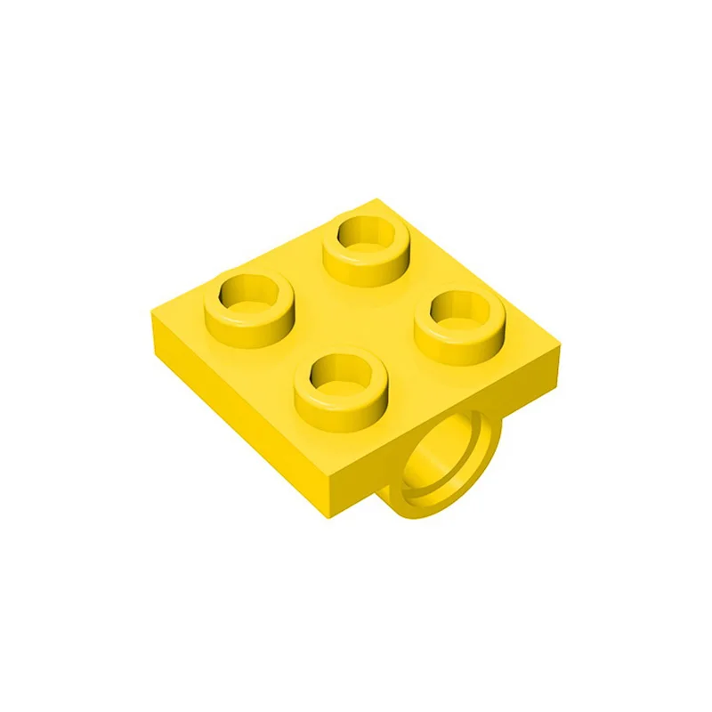 10Pcs MOC 2817 Plate Modified 2 x 2 with Pin Holes Compatible Brick Parts Building Blocks Accessories Assemble Particle DIY Toy