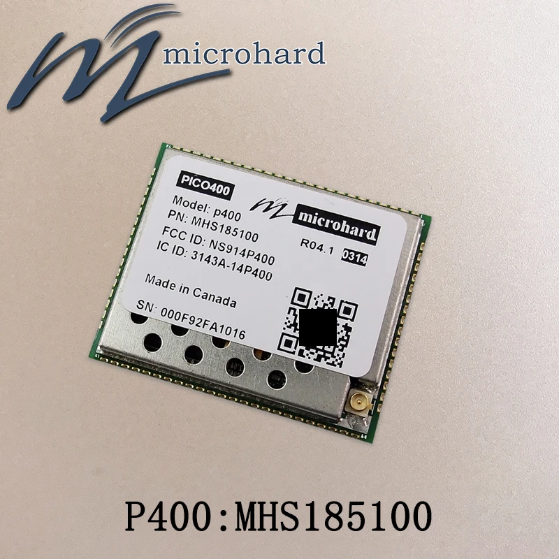 

Microhard P400 Digital Transmission Module 400M and 900M Dual Frequency High Power Fixed Frequency 2W M-H-S185100 3.3V 5KHz