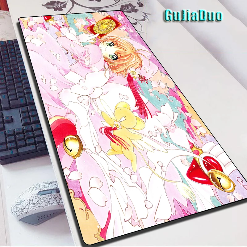 

GuJiaDuo Sakura Comic Picture Mousepad Gamer Anime Stuff Accessories XXL Waterproof Mousepad Computer Pc Desk Mat Rubber Pad Rug