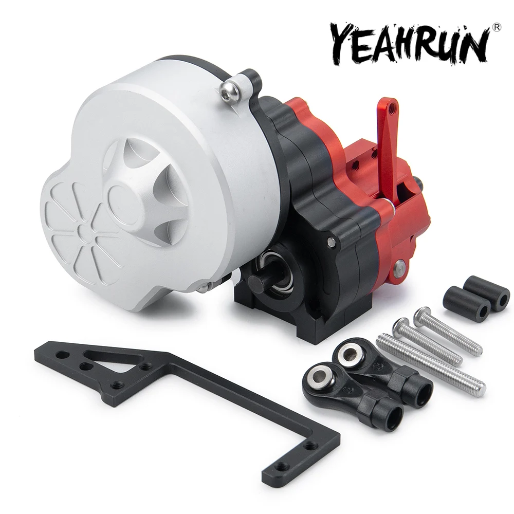 YEAHRUN Metal Transmission Cutoff Gearbox for Axial SCX10 Wraith 1/10 RC Crawler Model Car Truck Upgrade Parts