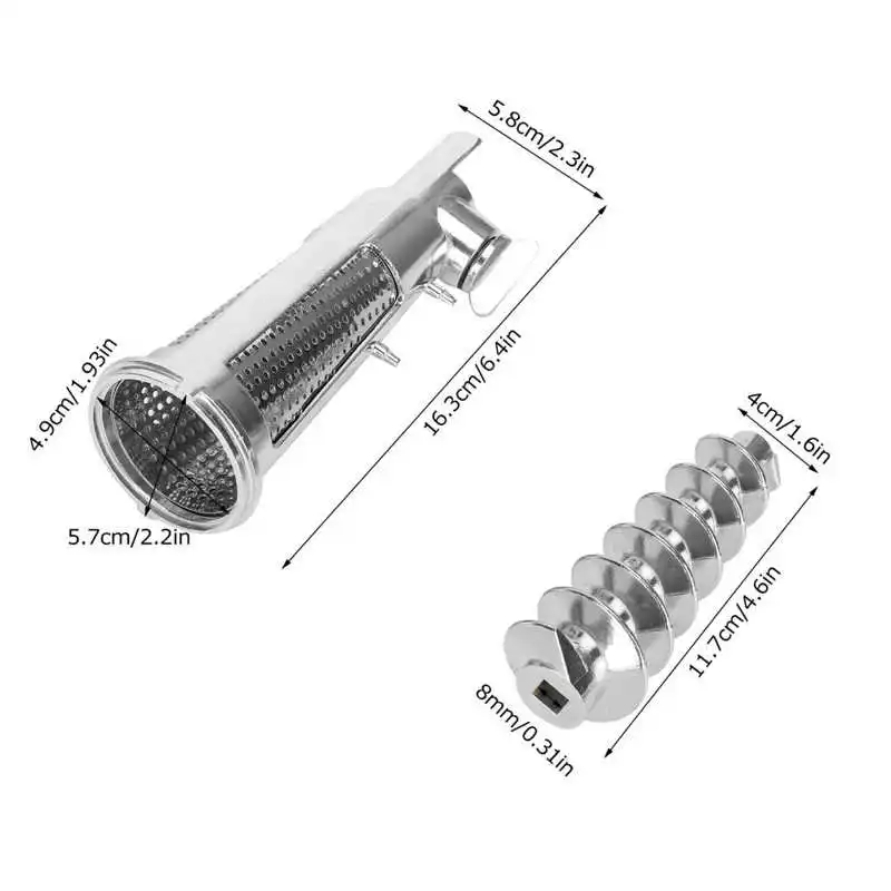 Meat Grinder Tomato Juicer Screw Shaft Filter Sleeve Baffle Accessories for Mixer Attachment Kitchen Juicer Parts