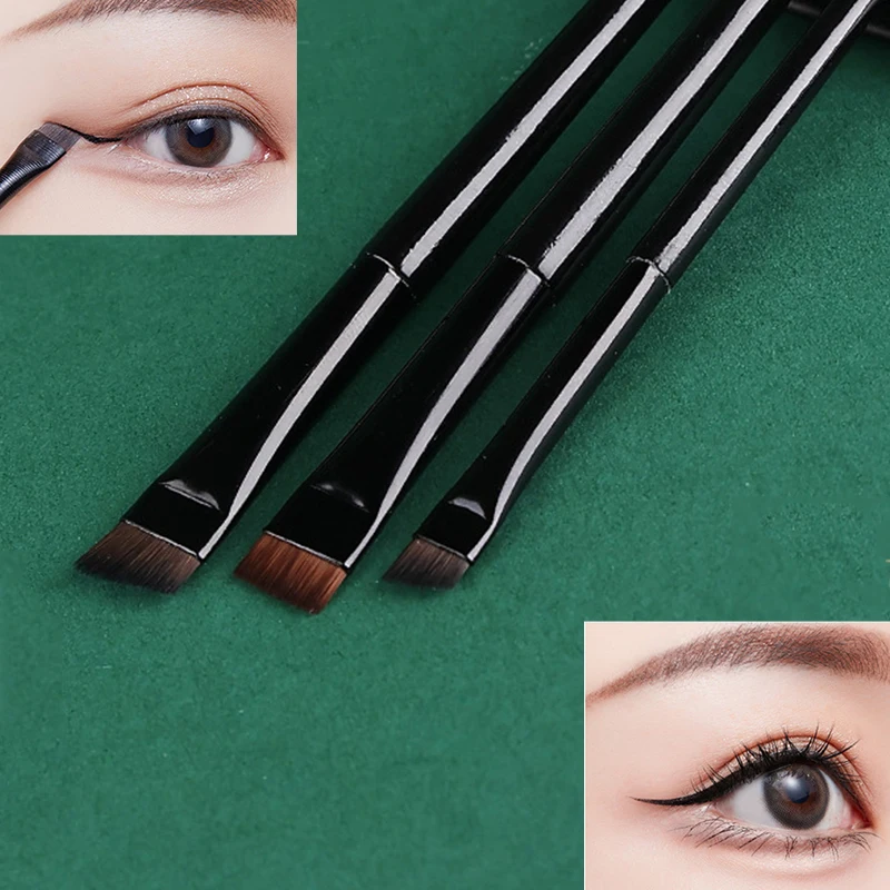 Single Blade Eyeliner Brush Eyebrow Brush Fine Hair Eye Liner Cream Brush Makeup Brushes Tool Eyebrow Powder Brush Flat Bevel