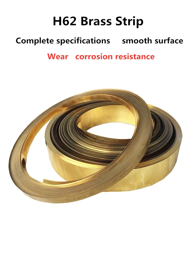 1 Meter/Roll H62 Thin Brass Strip Thickness Brass Sheet Gold Film Brass Foil Brass plate