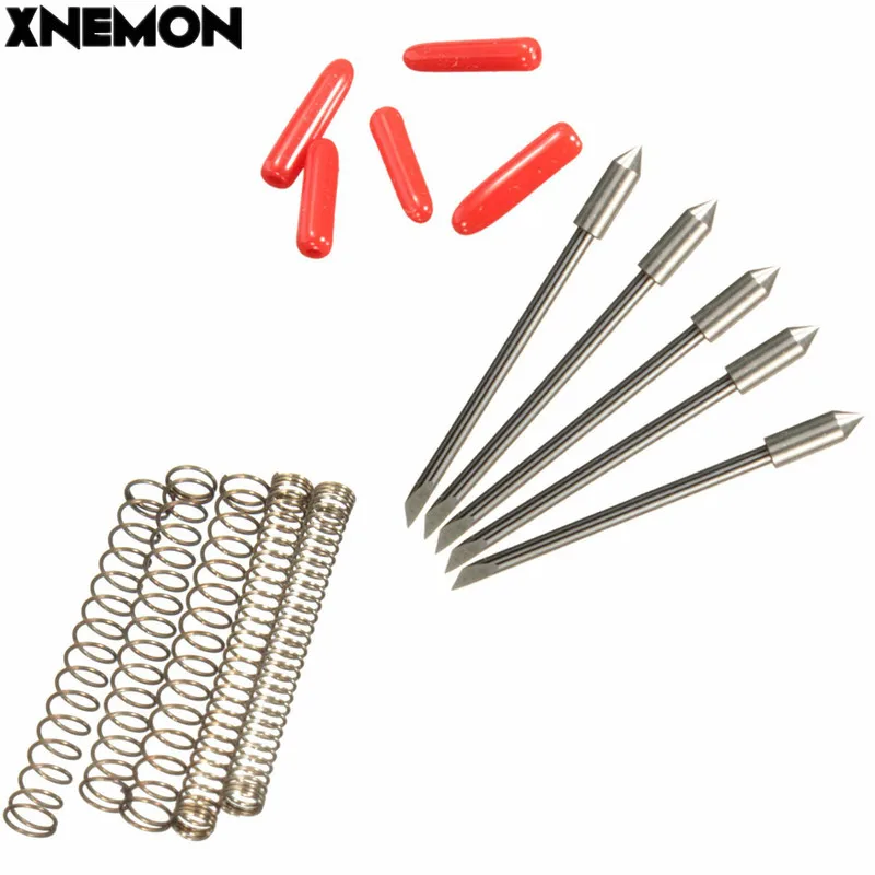 XNEMON High Quality 5PCS 45 Degrees Blades for Graphtec CB09 Vinyl Cutter Cutting Plotter+Springs 45 Drgree Milling Cutter