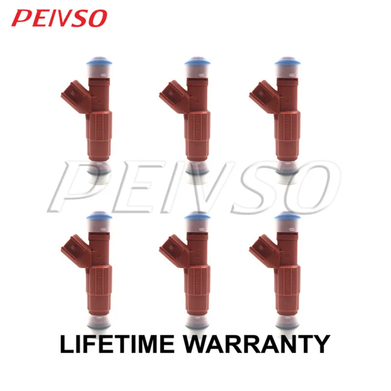 

PEIVSO 6pcs 0280156161 3S4G-AB Fuel Injector For JEEP GRAND CHEROKEE 99~04 WRANGLER 99~04 CHEROKEE 99~01 4.0L I6