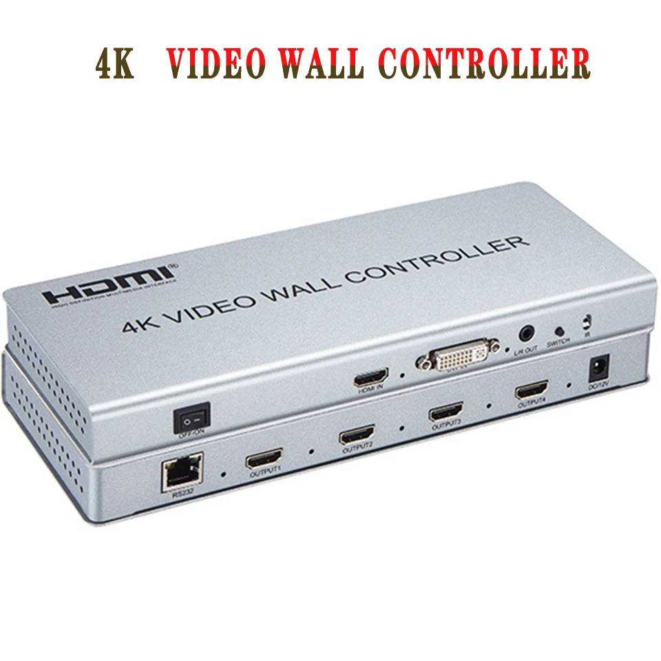 

Настенный видеоконтроллер 2x2, вход HDMI/DVI, 4 выхода HDMI, процессор для телевизора 4K, комбинированный настенный процессор для съемки изображений