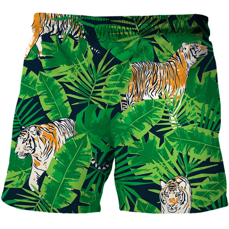 3D Printed Cartoon tiger Men Shorts sunset scenery Harajuku Fashion Shorts Male/Female summer Casual shorts Drop shipping