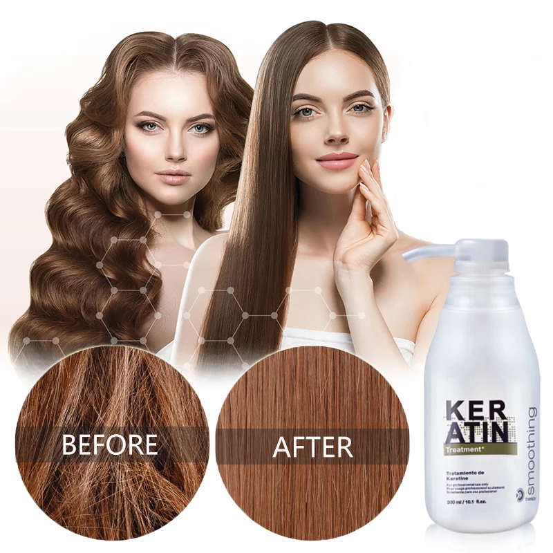 

PURC Brazilian Keratin Hair Treatment Formalin 300ml Professional Curly Hair Straightening Smoothing Hair & Scalp Treatment