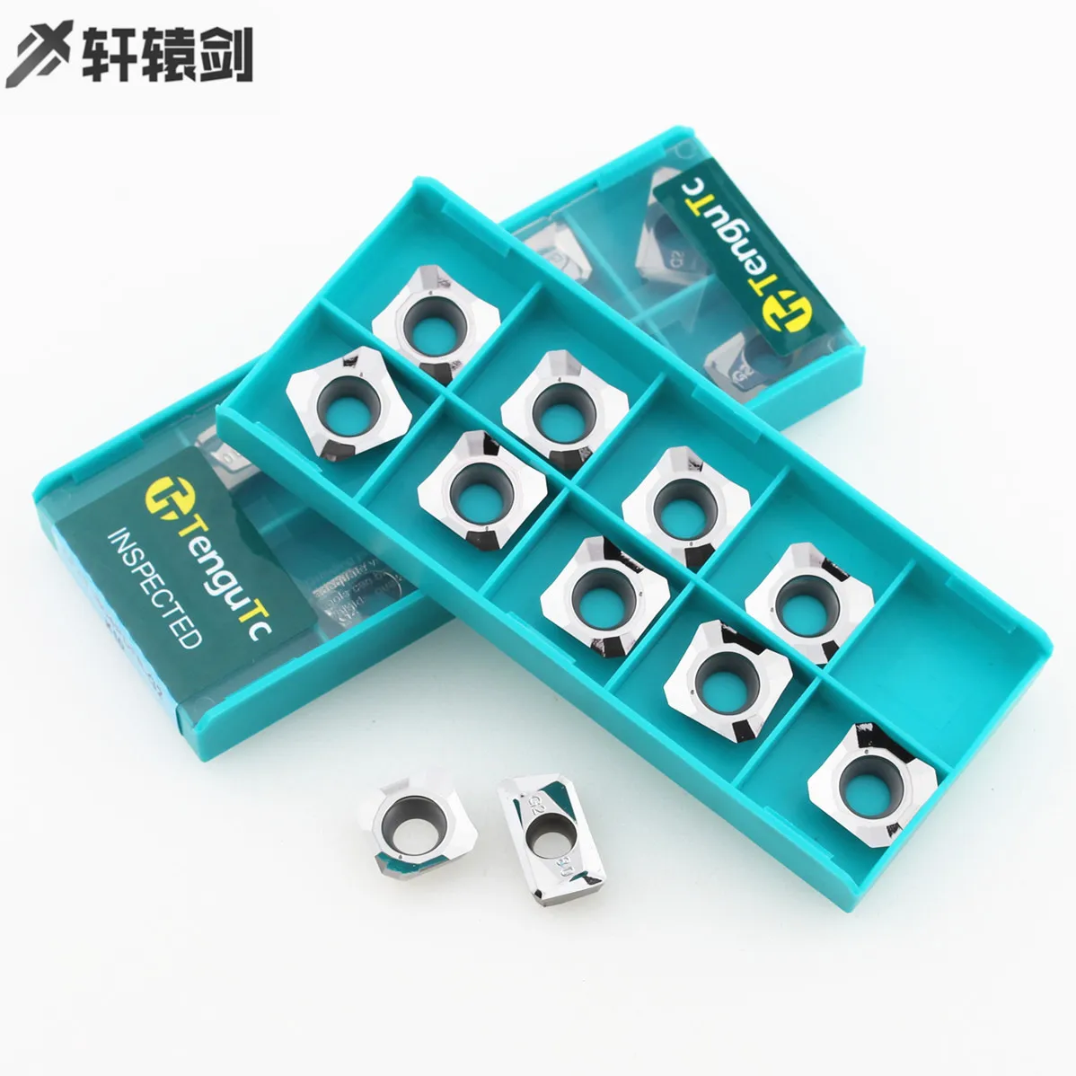 10PCS SEHT1204AFFN K10 Carbide End Milling Machine Inserts   Aluminum And Copper Tools