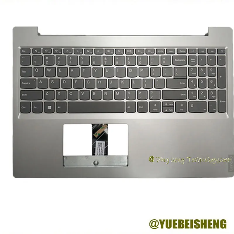 

YUEBEISHENG New for Lenovo L340-15 L340-15IWL API Palmrest US Keyboard Upper cover,Silver