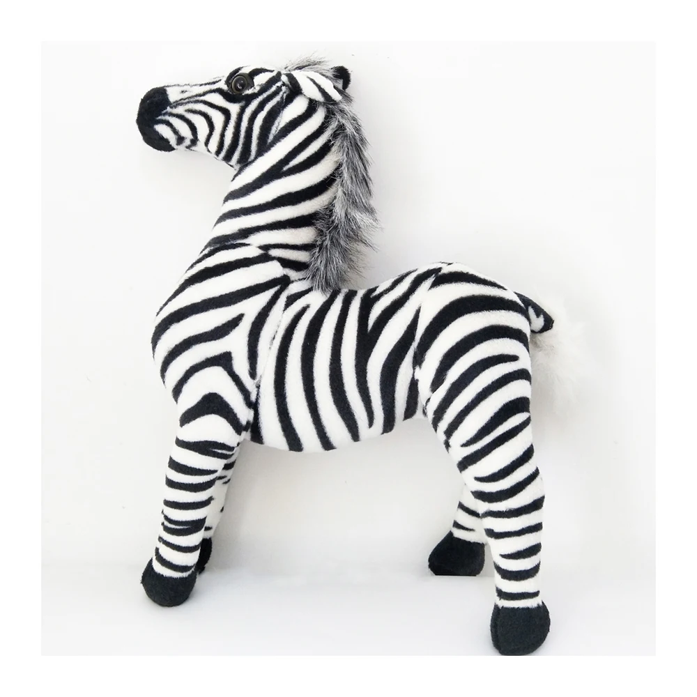 

Children Plush Stuffed Toy Big Size Strip Simulation Zebra Horse Kids For Christmas Birthday Gift