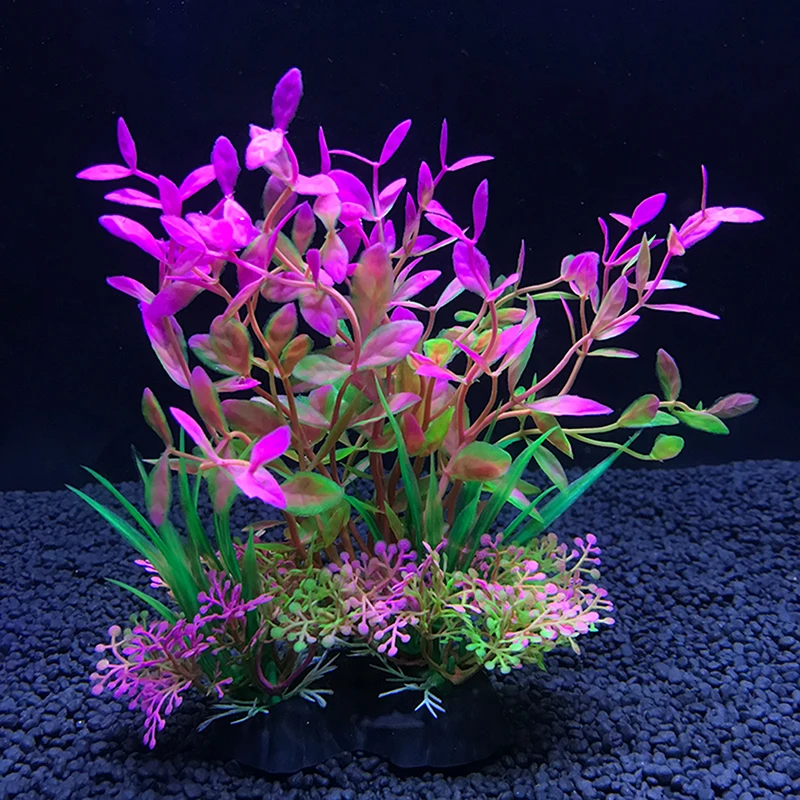 1pcs 14cm Artificial Aquarium Decor Plants Water Weeds Ornament Aquatic Plant Fish Tank Grass Decoration Accessories 12 Kinds