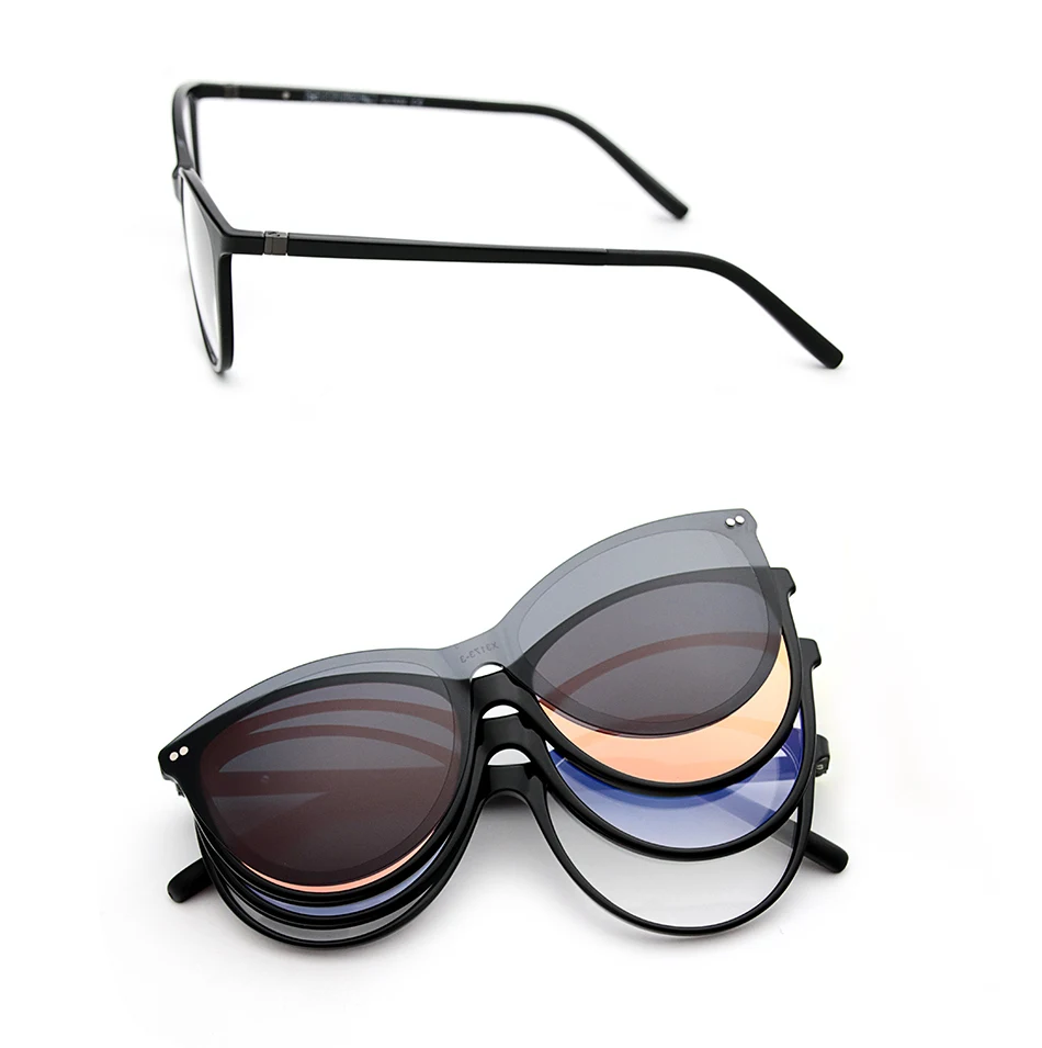 X3173 Polarisierte Magnet Clip Auf Sonnenbrille Frauen Retro Cat Eye Rezept Sonnenbrille Für Frauen UV400 Myopie Optische Brillen – Detail 16