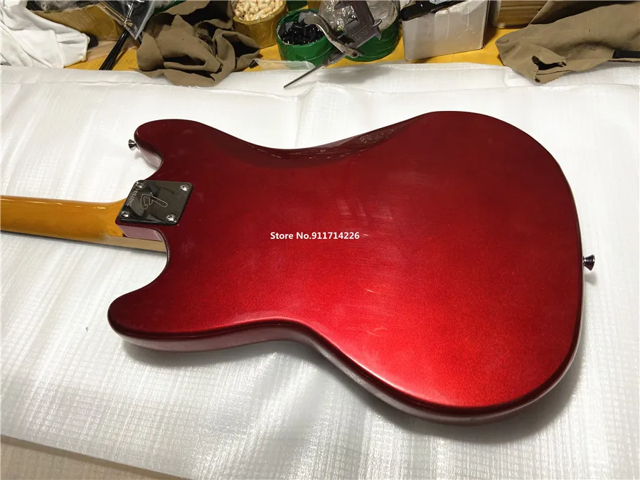 High quality customized version of 6-string electric guitar metal red can be customized free shipping