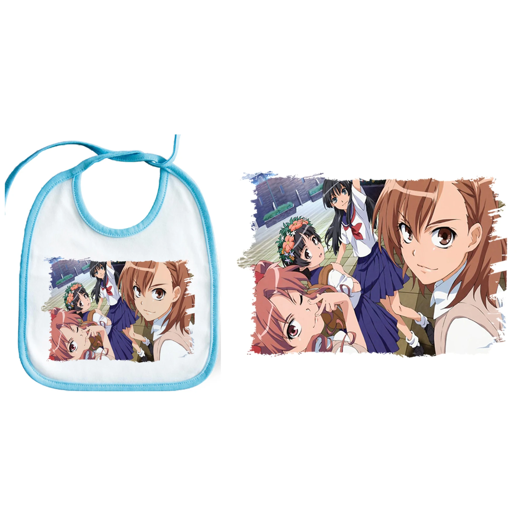 Bib COLOR EDGE TOARU KAGAKU NOT RAILGUN baby bib