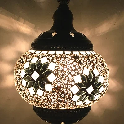 Nieuwste Mediterrane Stijl Art Deco Turkse Mozaïek Wandlamp Handgemaakte Mozaïek Glas Romantische Wandlamp