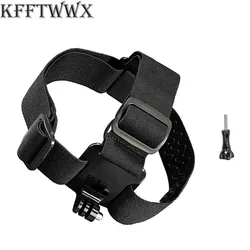 EKEN-Sangle de tête réglable pour GoPro Hero, ceinture de tête, support de sangle, accessoires noirs, 12, 11, 10, 9, 8, 7, 6, 5, 4, Session 3 MAX