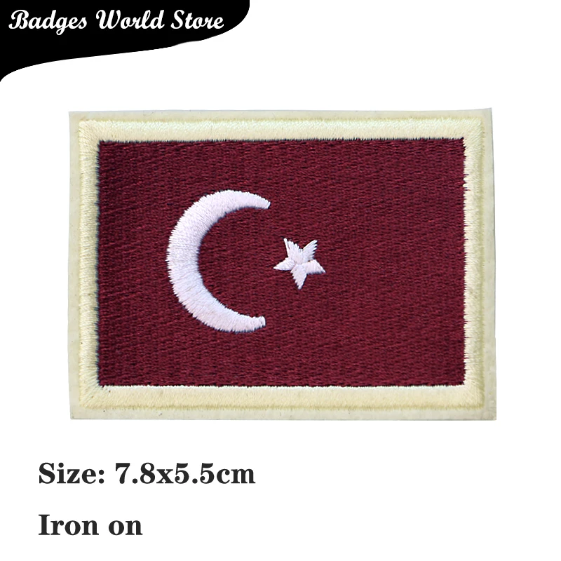 Canada Turkish Netherlands Flag patch icon Embroidered Applique Patches For DIY Stickers Iron on Badges on the Backpack