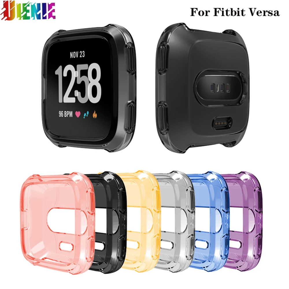 New Soft TPU Protector Case Ultra-thin Estuche Watch Cover Bumper Cover Fundas Smart Watch Accessories For Fitbit Versa Watch