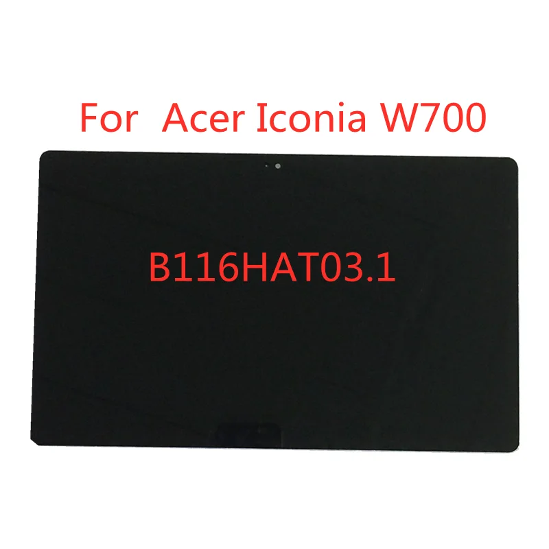 Original For Acer Iconia W700 touch screen panel digitizer glass + LCD display assembly B116HAT03.1 B116HAN03.0 30pin screen