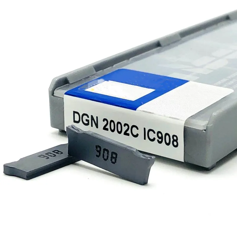 Твердосплавные режущие пластины DGN2002C DGN3003C IC908, высококачественные режущие инструменты, токарные вставки с ЧПУ, 2 мм, 3 мм, канавочные инструменты
