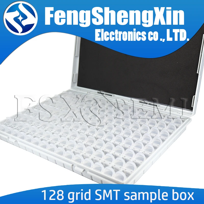 128grid SMT SMD Resistors chip sample box 0402 0603 0805 1206 1% 1R~2M ohm SMD Resistor capacitor Accept the fixed value