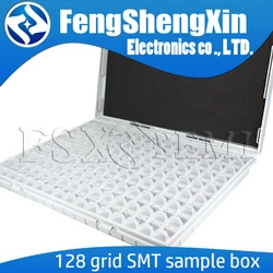 128grid SMT SMD Resistors chip sample box 0402 0603 0805 1206 1% 1R~2M ohm SMD Resistor capacitor Accept the fixed value