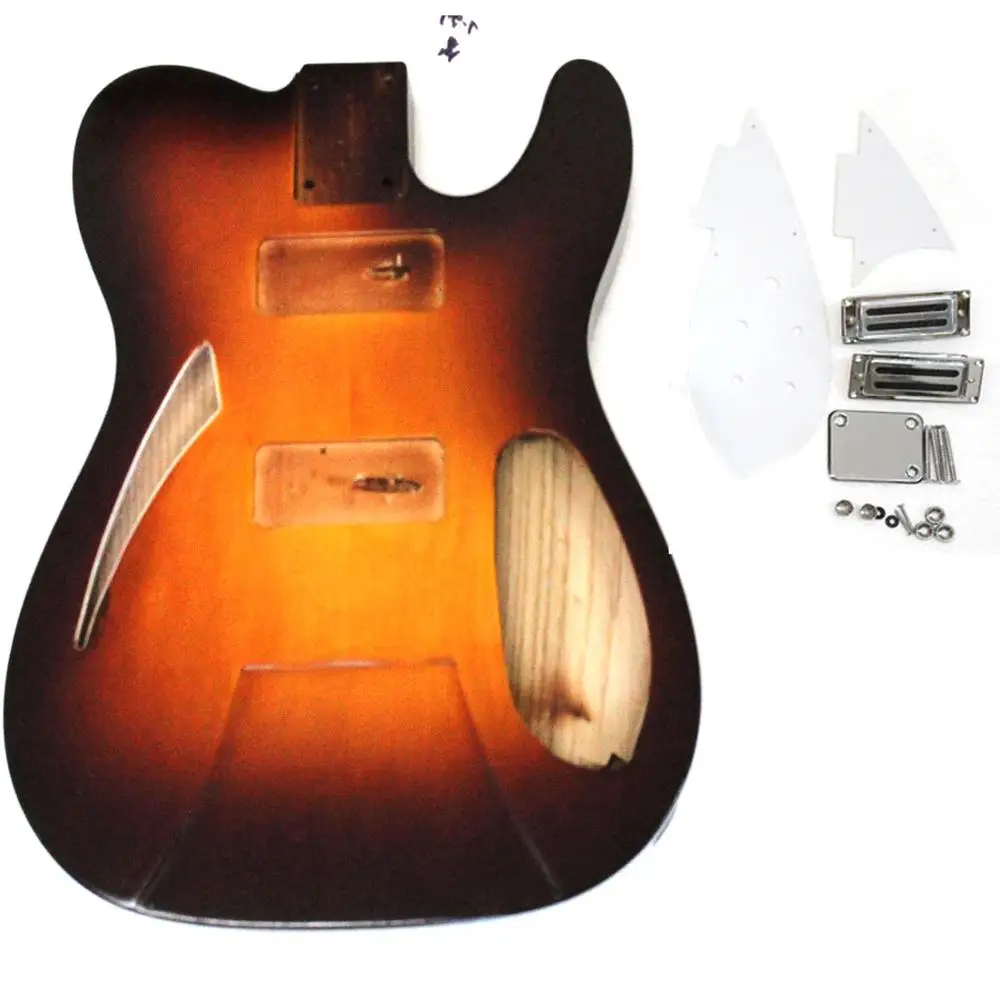 Semi-hollow electric body in Fireglo finish with 2pcs pickguard