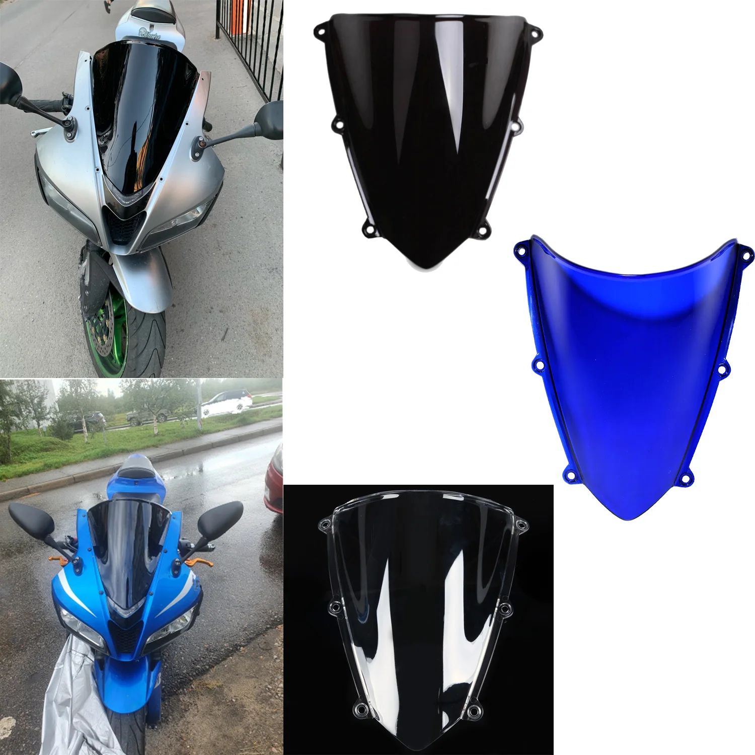 

Лобовое стекло мотоцикла для Honda CBR600RR F5 2007 2008 2009 2010 2011 2012