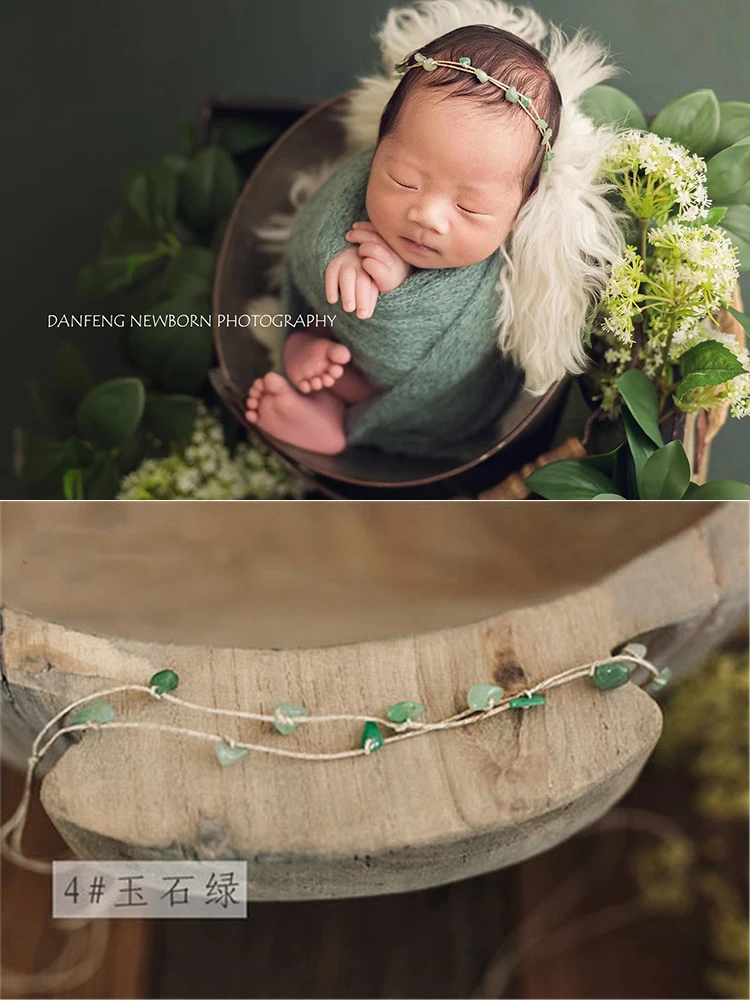 2021 new Newborn Photography Props Original Gems Concise Hair With Headdress for Baby Photo props Accessories