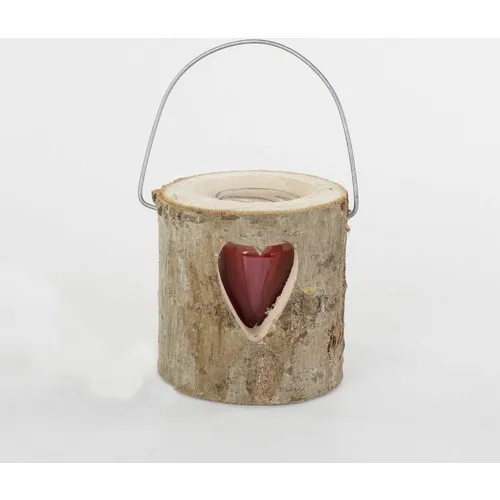 Euro Flora Heart Patterned Billet Candle holder 12 X12 Cm