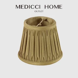 Medicci Home paralume in oro antico lussuoso velluto stile italiano Decor Spider paralume per lampada da tavolo e lampada da terra