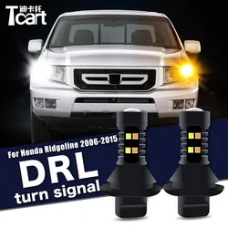 Car accessories DRL Led Daytime Running Light turn Signal Lamp 3156 P27W T25 For Honda Ridgeline 2006-2015